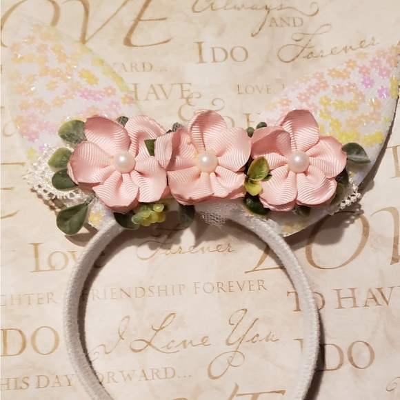 Handmade Bunny ears headband - Picture 3 of 6